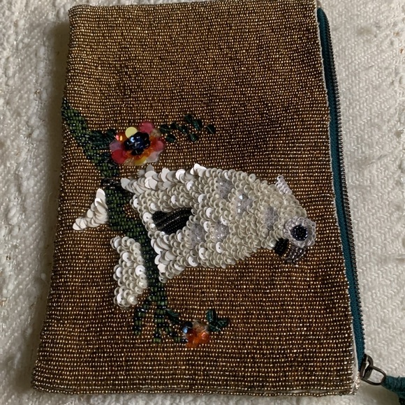 ANTHROPOLOGIE MISS ALBRIGHT sequin clutch - Picture 8 of 9